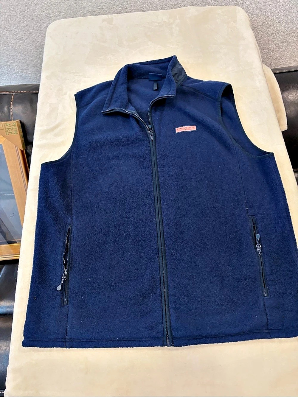 vineyard vines Harbor Fleece Vest Men's Fleece Vest Blue XL